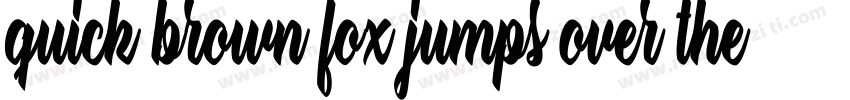quick brown fox jumps over the lazy字体转换